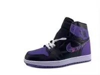 baskets air jordan 1 pour homme aj1 heart purple black